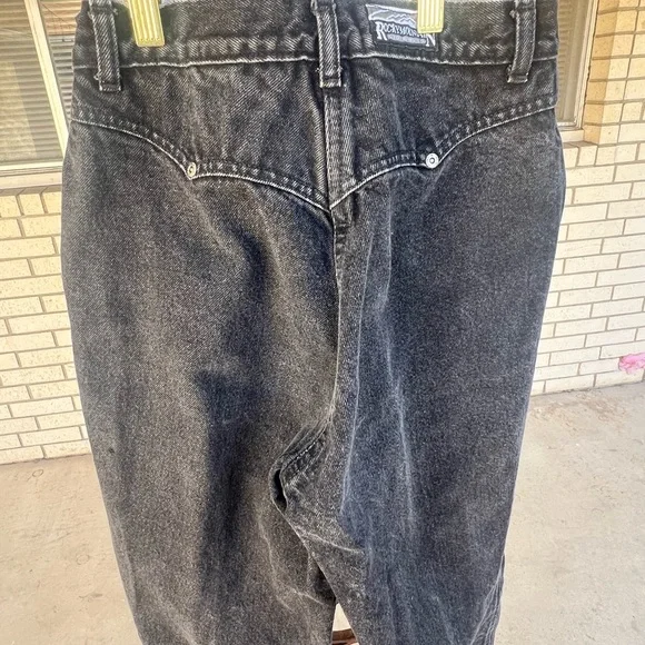 Rocky Mountain RARE Vintage Black Fringe Jeans - Picture 3 of 12